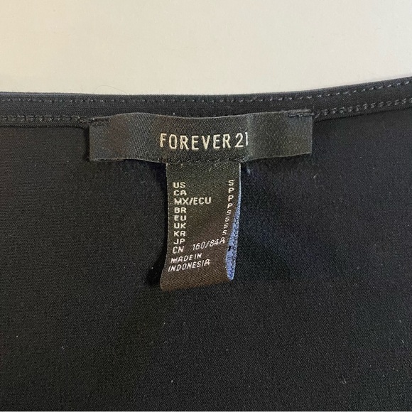 Forever 21 Women's Square Neck Top Black Size Small - Picture 6 of 8